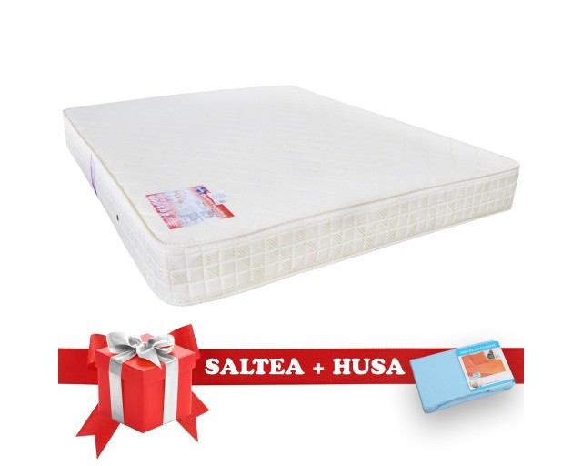 Set Saltea SuperOrtopedica Saltex 1600x2000 + Husa cu elastic